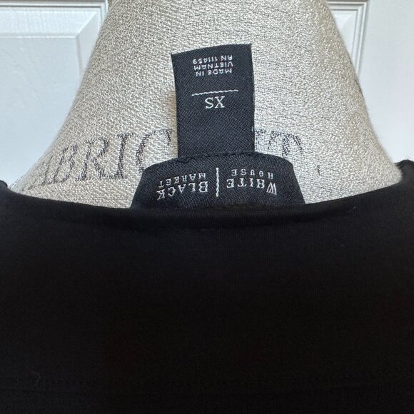 WHITE HOUSE BLACK MARKET SLEEVELESS TOP:PREOWNED BLACK  XS - Picture 12 of 13